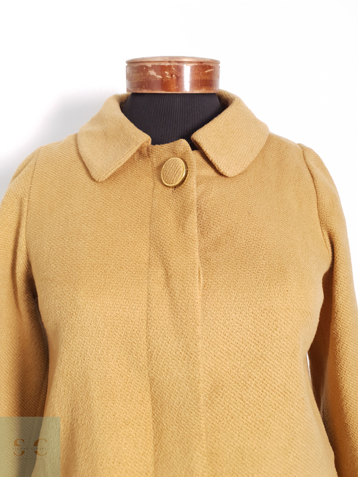 Abrigo Mujer Favori Mezcla de Lana Camel Talla XS 6