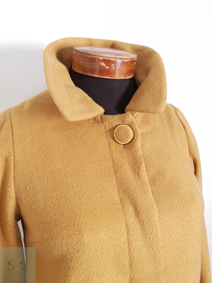 Abrigo Mujer Favori Mezcla de Lana Camel Talla XS 8