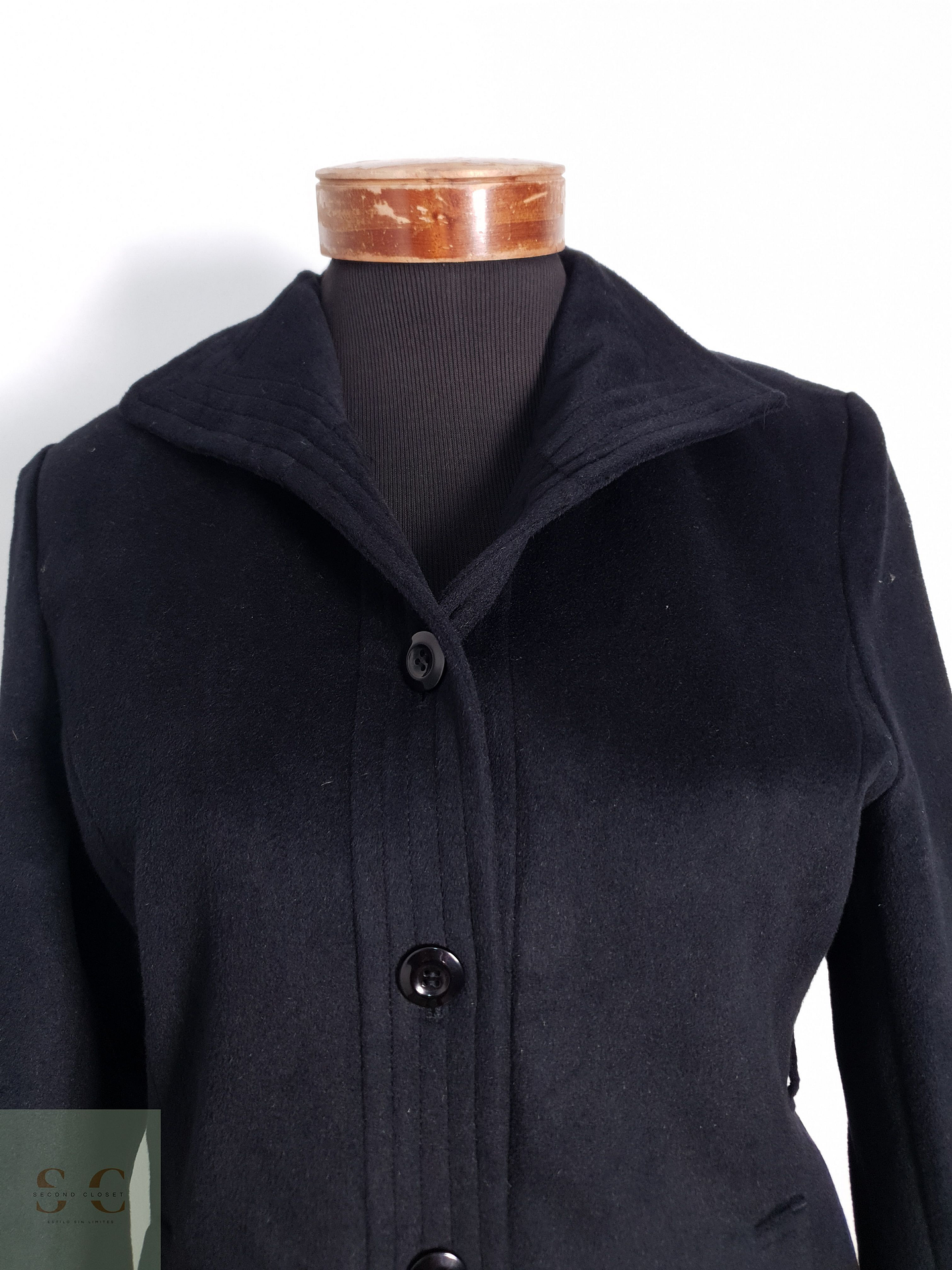 Abrigo Mujer Shifonery Negro Talla M 4