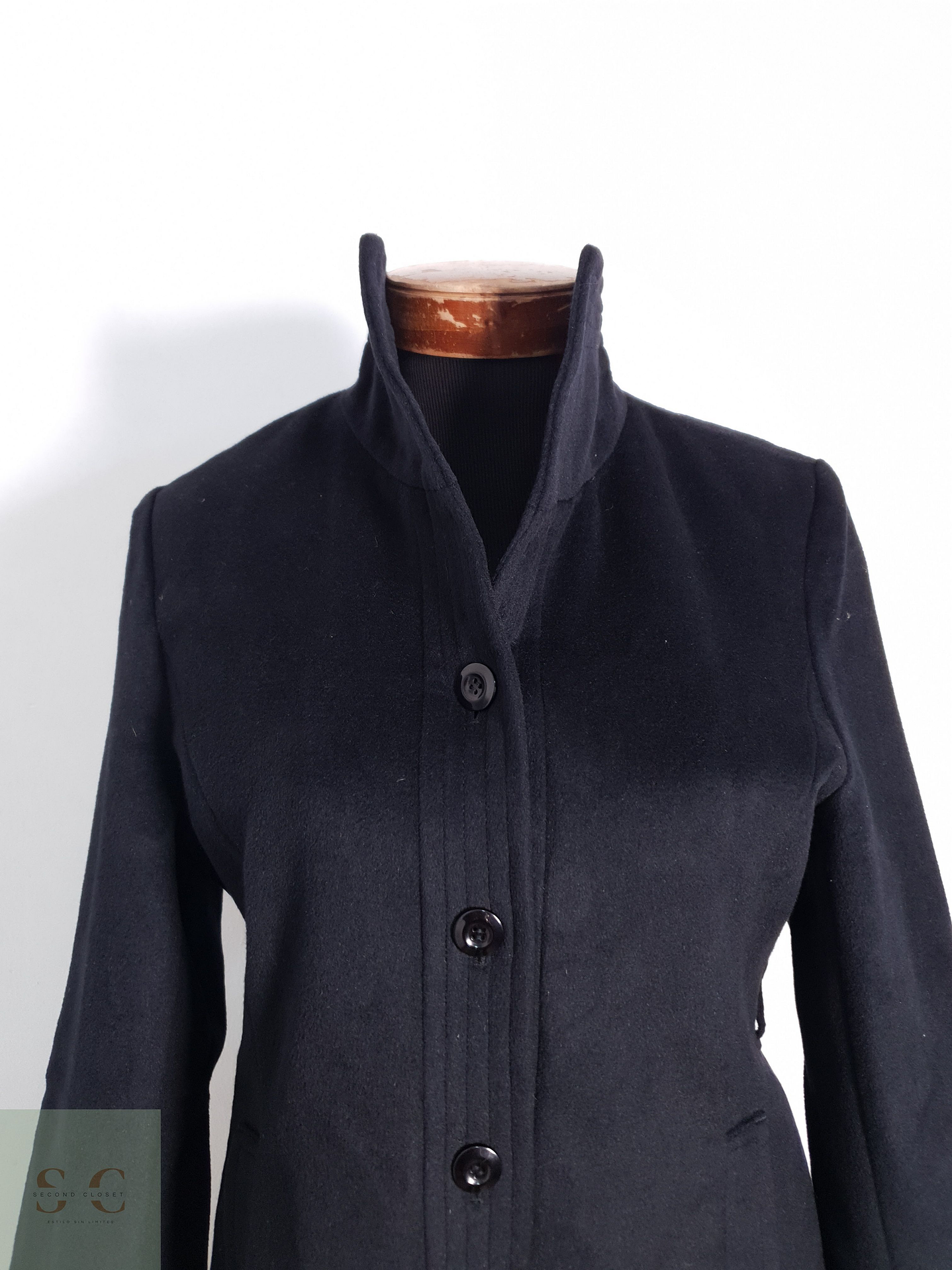 Abrigo Mujer Shifonery Negro Talla M 7