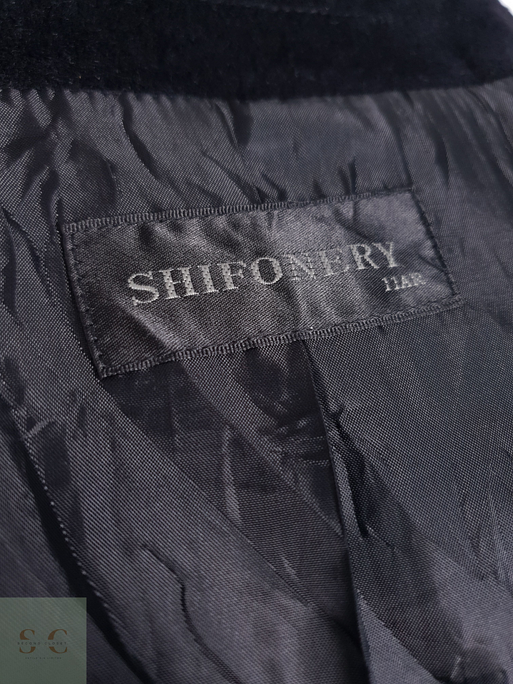 Abrigo Mujer Shifonery Negro Talla M 9