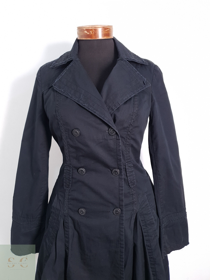 Trench Mujer Promod Negro Talla S 2