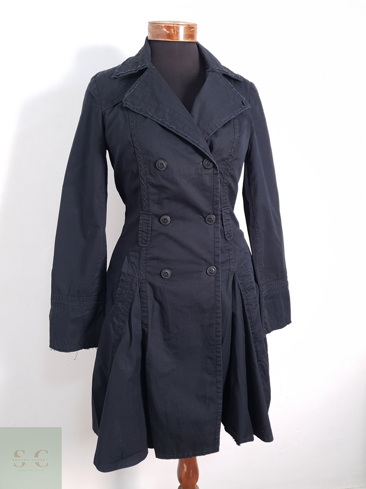 Trench Mujer Promod Negro Talla S 3