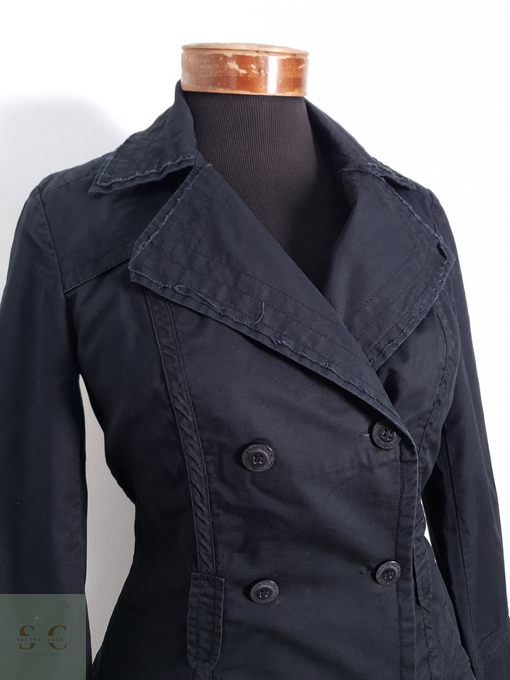 Trench Mujer Promod Negro Talla S 5