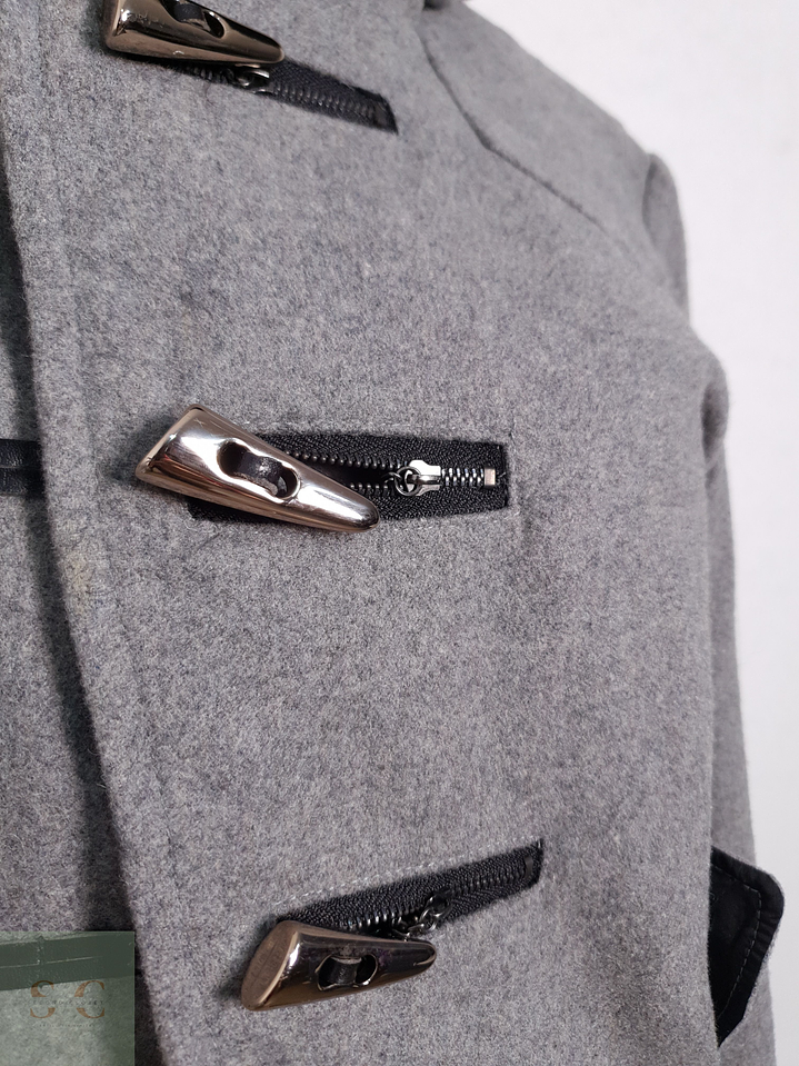 Abrigo Mujer Semantic Design 50% lana Gris Oscuro Talla L 6