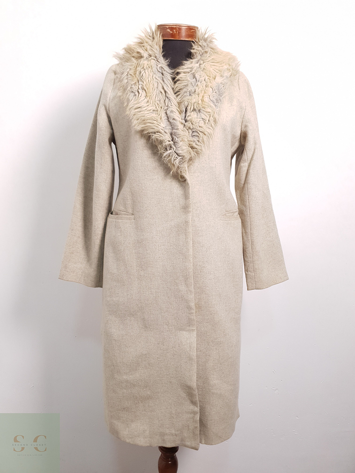 Abrigo Mujer Zara Camel Talla XS 1