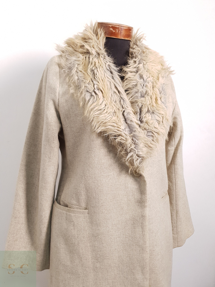 Abrigo Mujer Zara Camel Talla XS 6