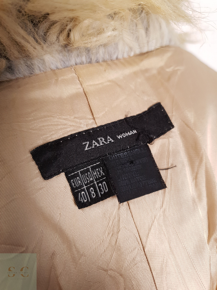 Abrigo Mujer Zara Camel Talla XS 9