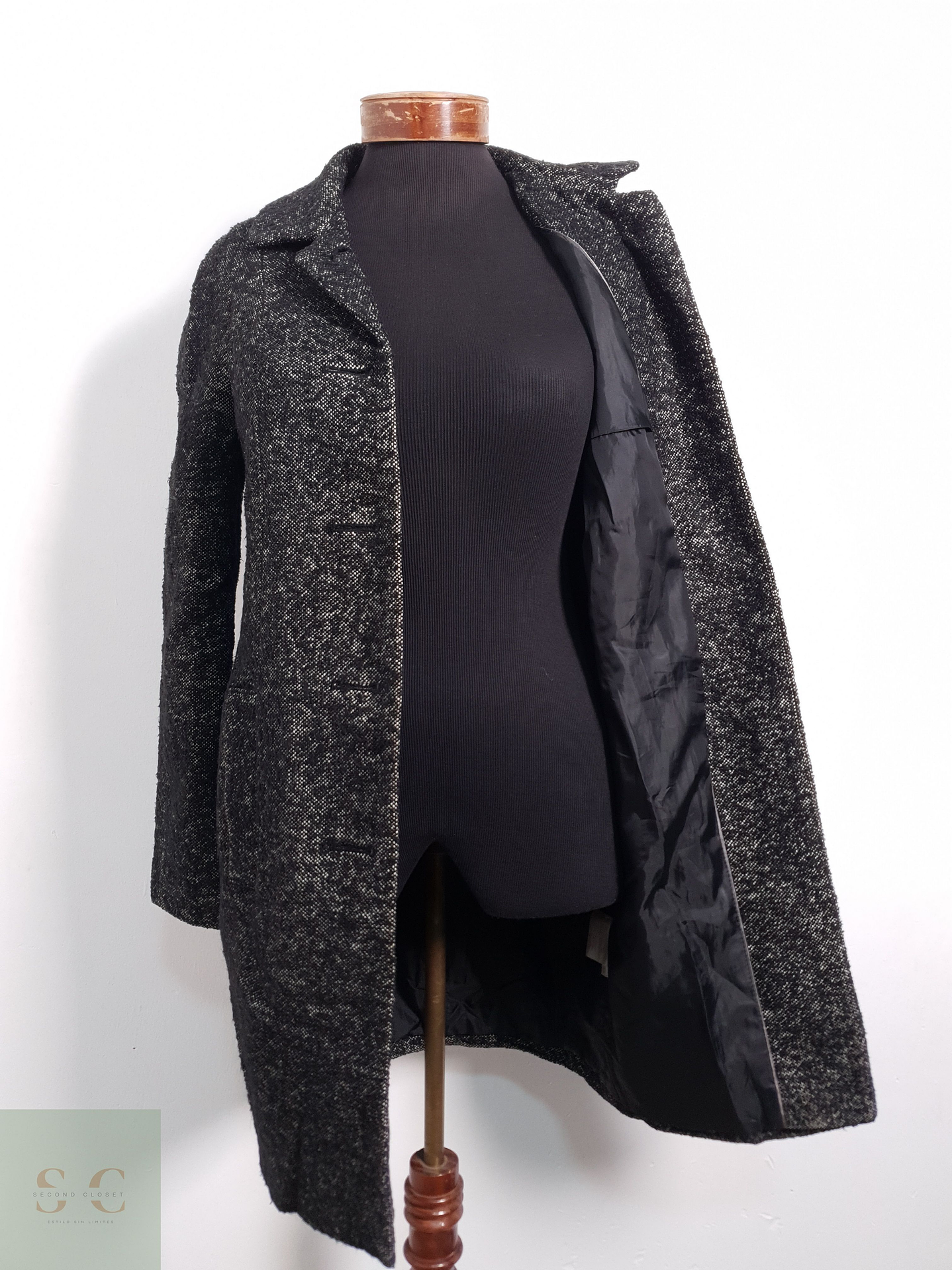 Abrigo Mujer Clock House Gris Oscuro Talla XS 2