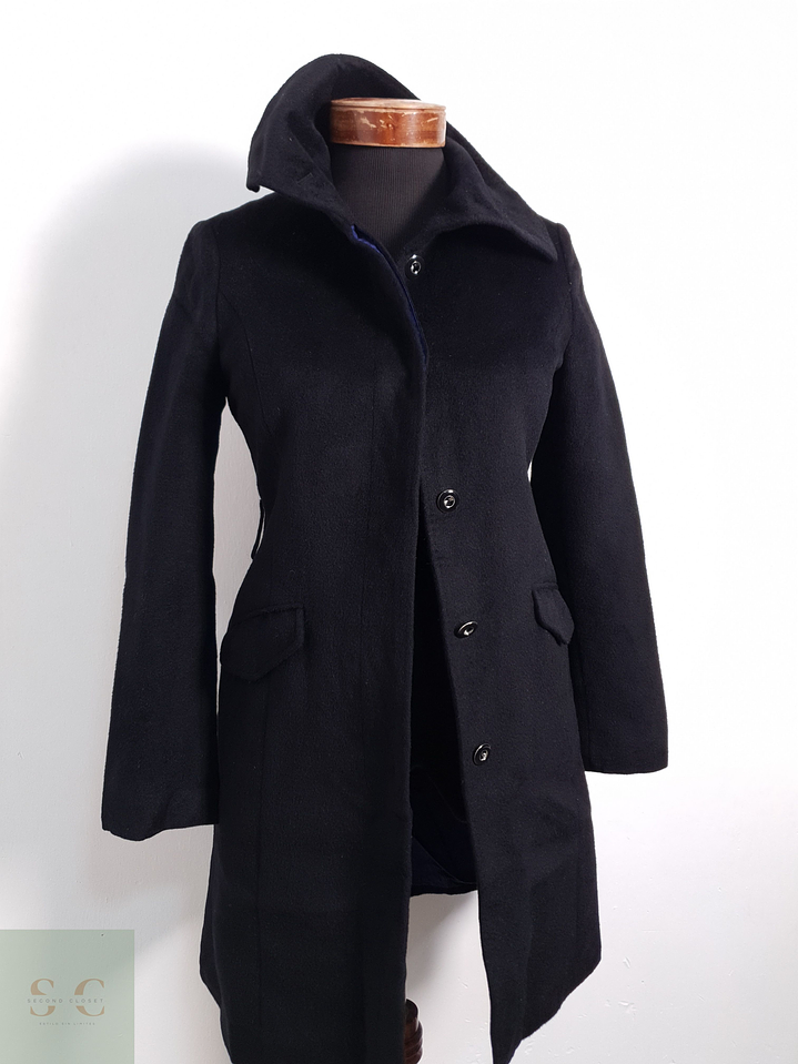 Abrigo Mujer Green Label Relaxing 65% lana Gris Talla XS 2