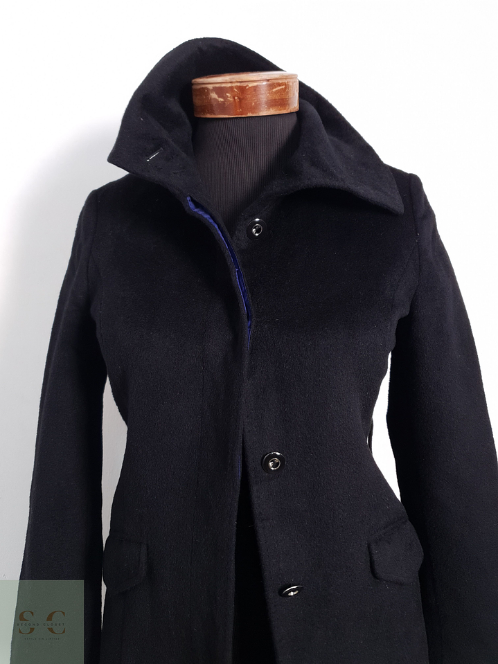 Abrigo Mujer Green Label Relaxing 65% lana Gris Talla XS 3