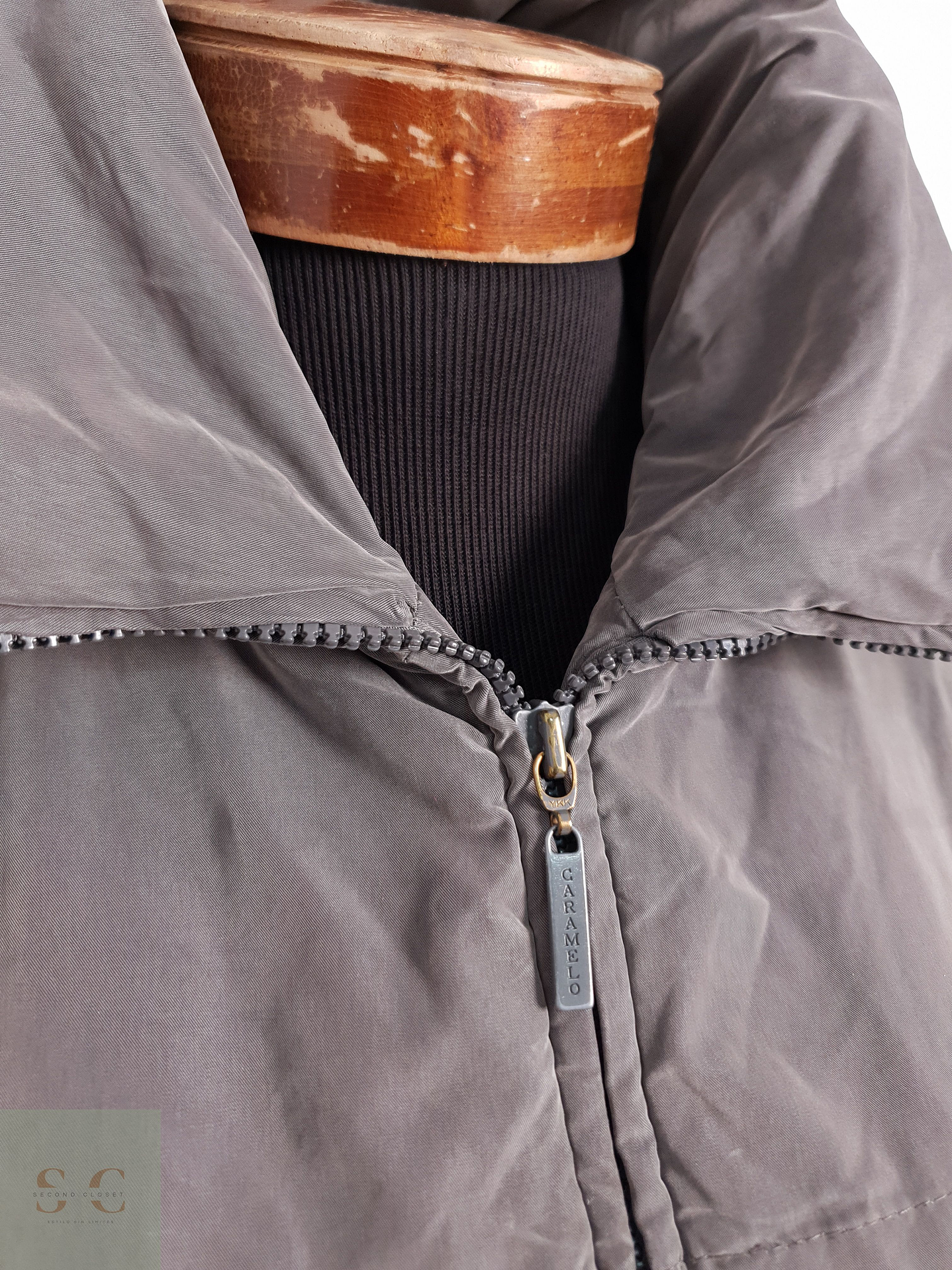 Abrigo Mujer Caramelo Camel Talla XL 6