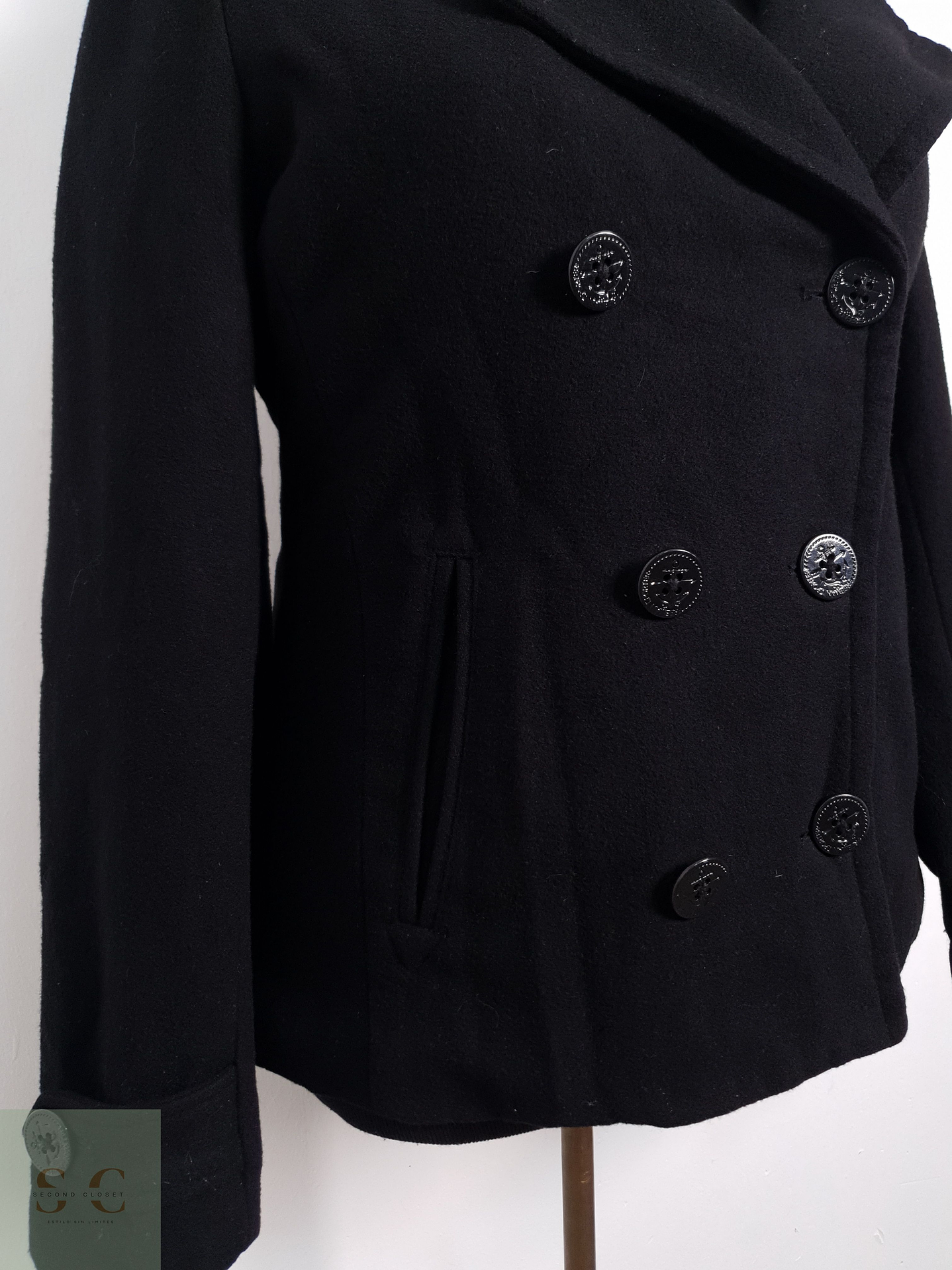 Marinero Mujer Freeman Porter 65% lana Negro Talla M 8