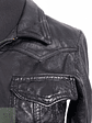Chaqueta Mujer Vintage cuero Negro Talla S - Miniatura 8