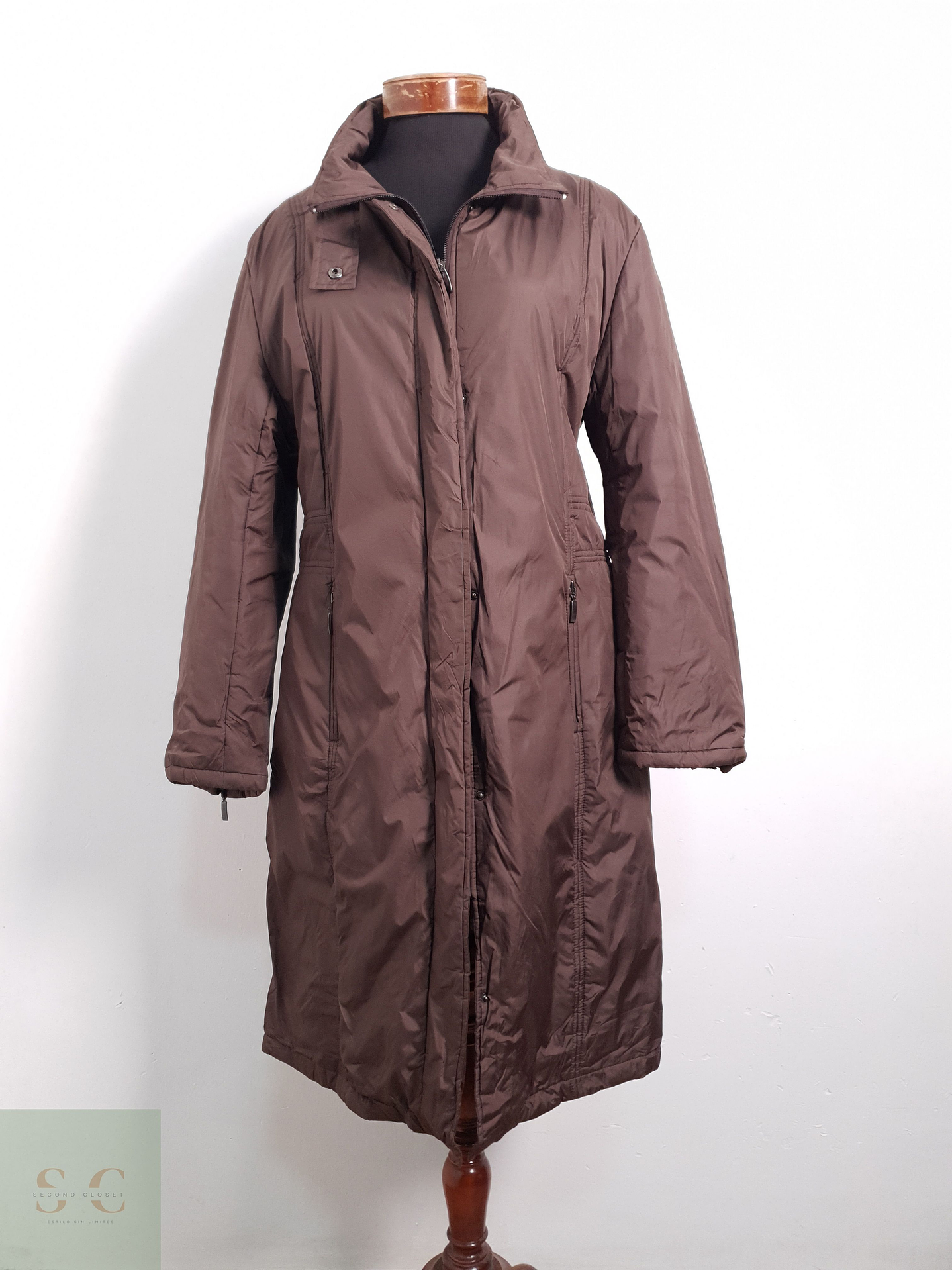 Parka Mujer Vintage Negro Talla XL 1