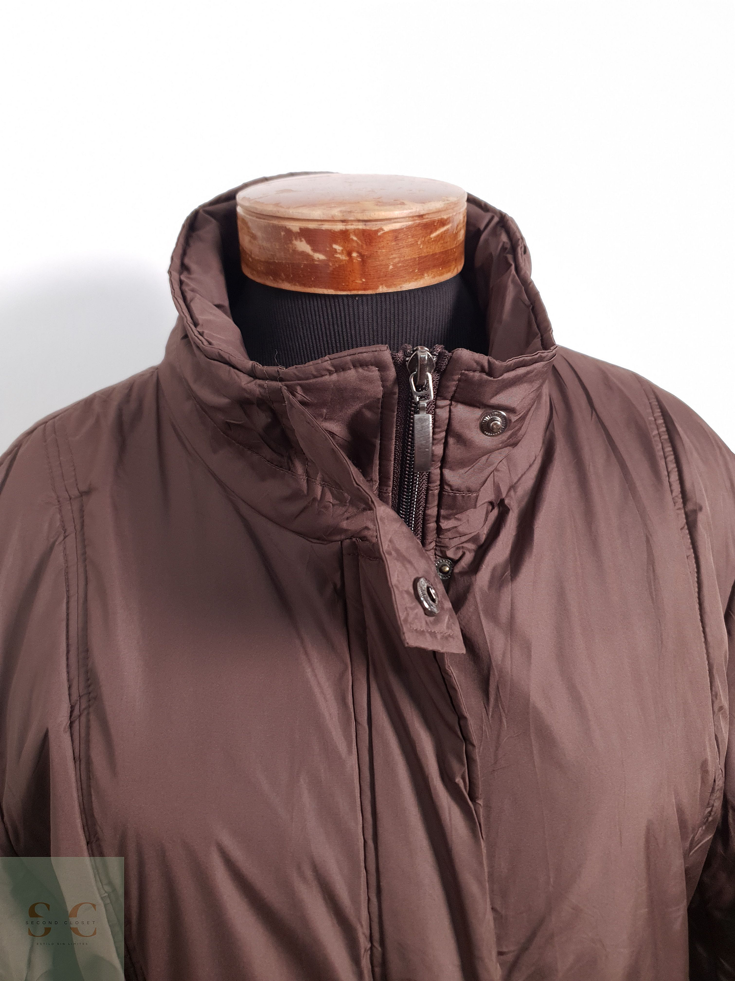 Parka Mujer Vintage Negro Talla XL 3