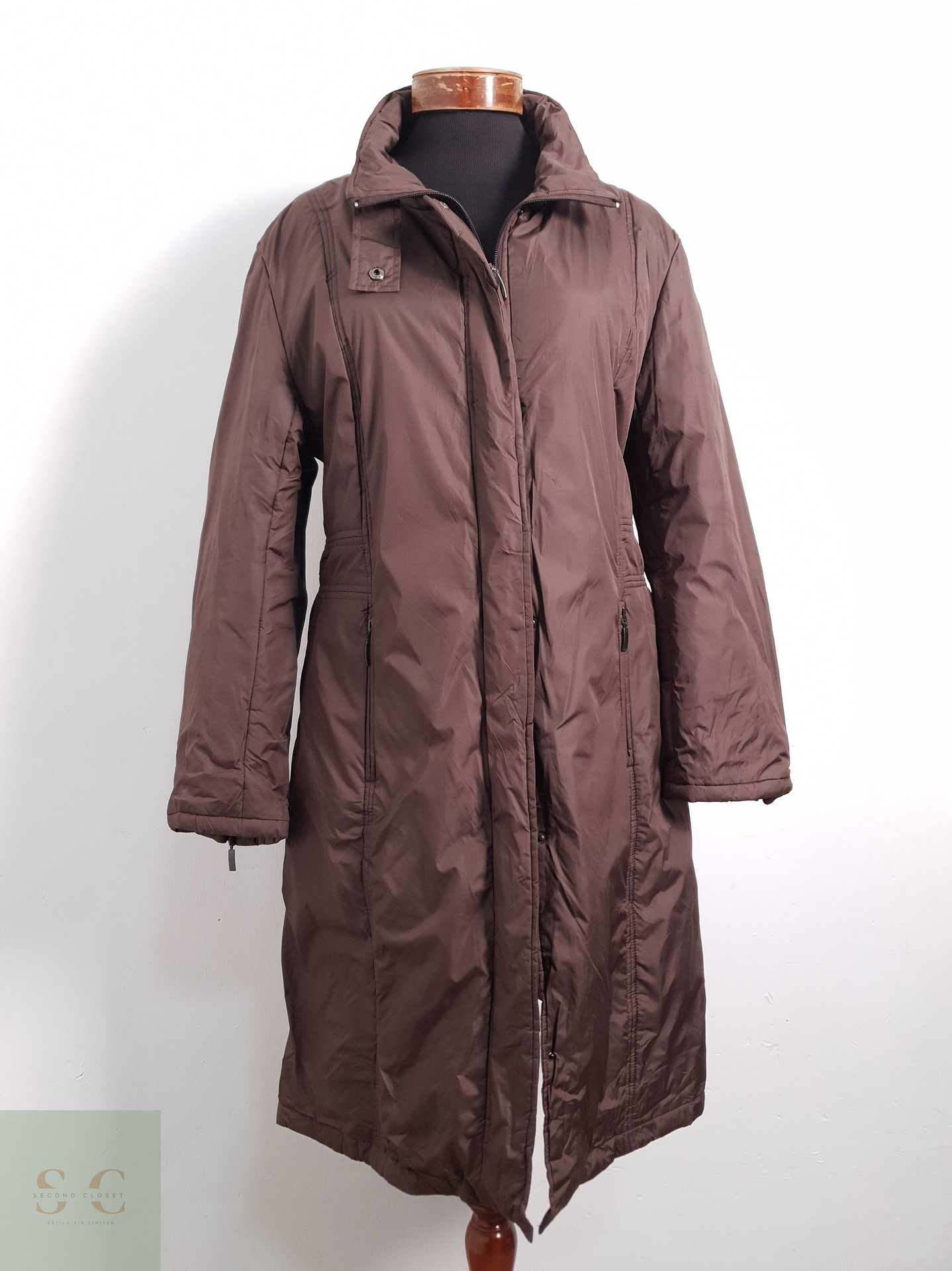 Parka Mujer Vintage Negro Talla XL 4