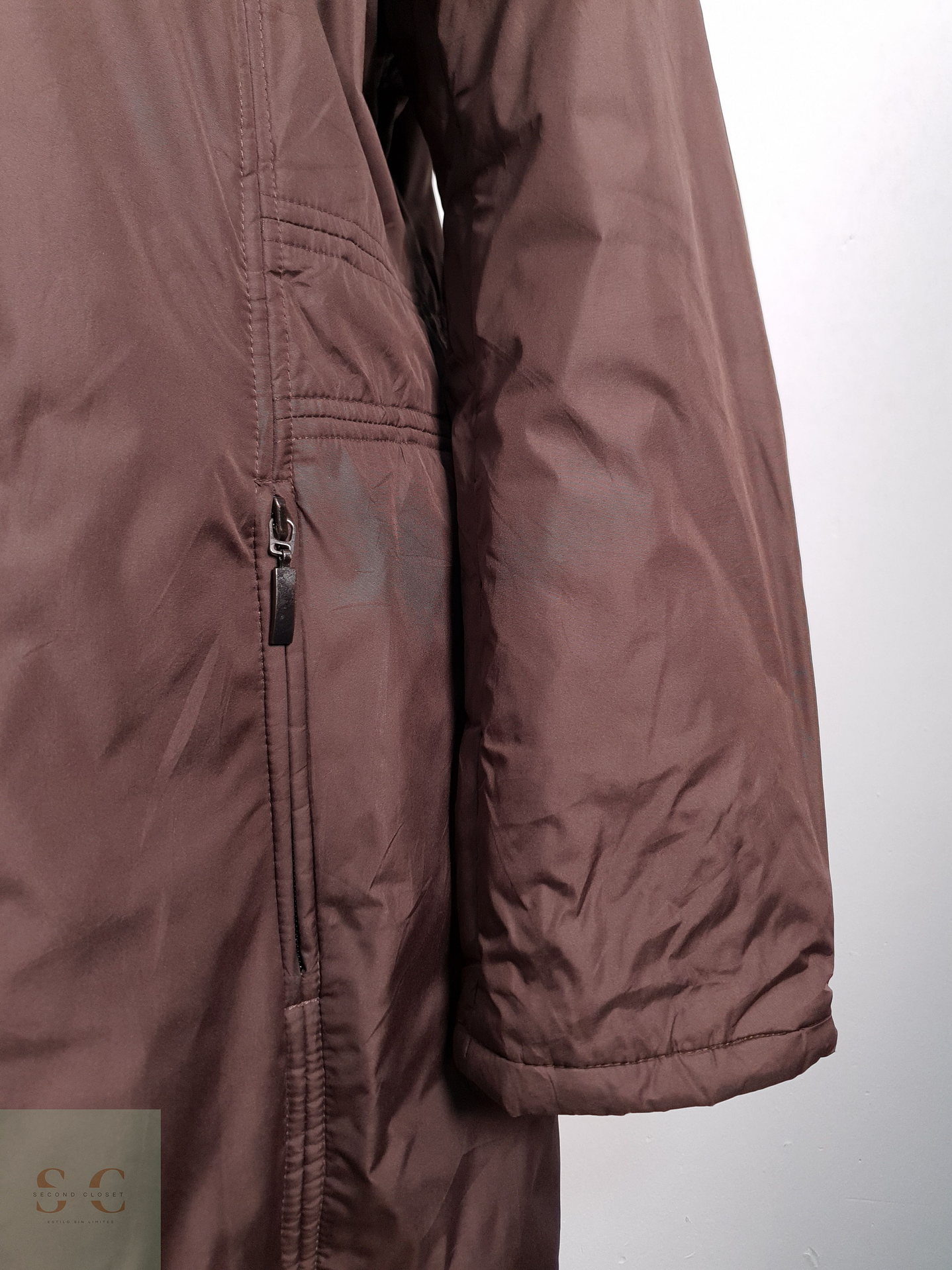 Parka Mujer Vintage Negro Talla XL 8