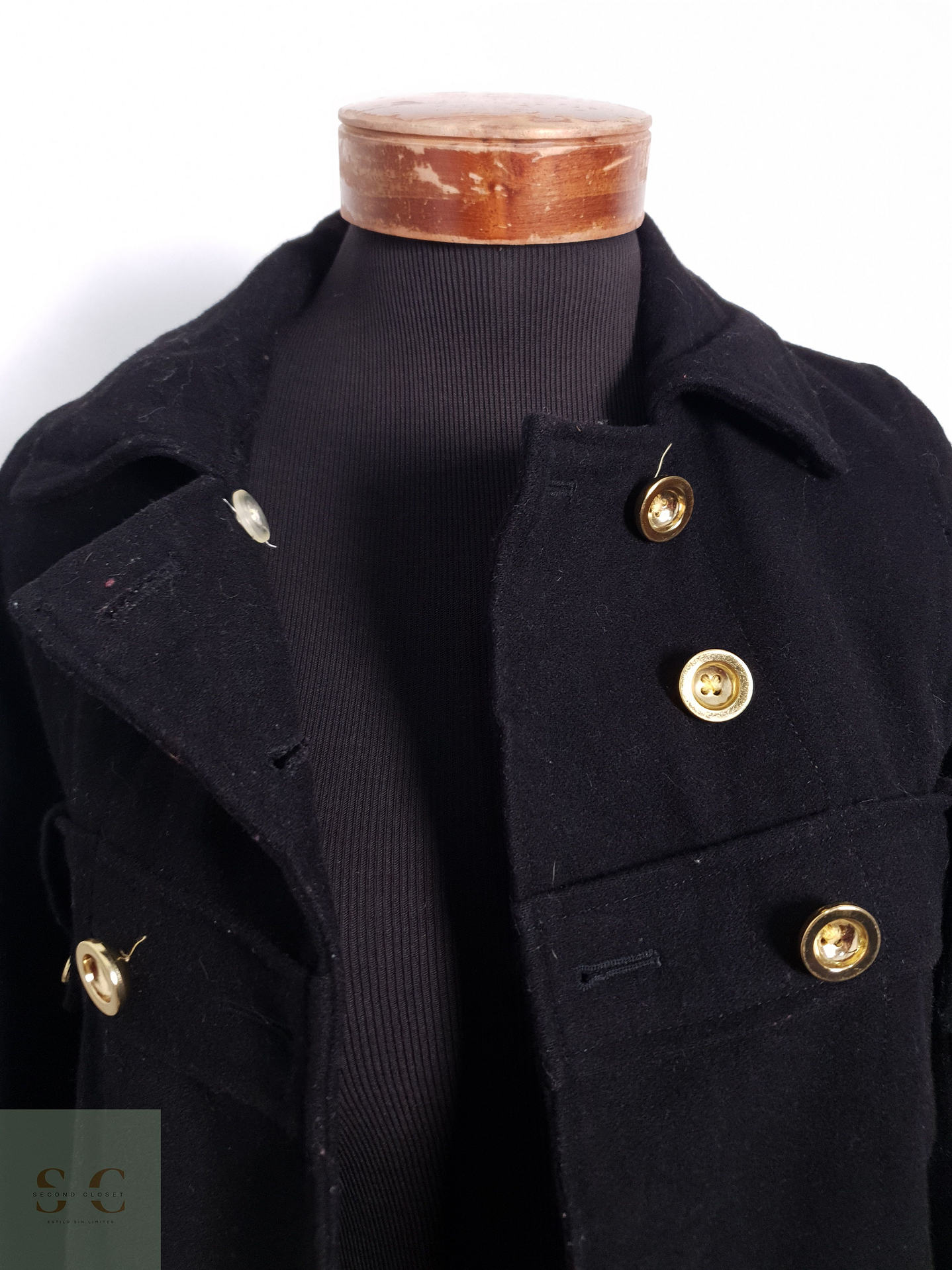 Abrigo Mujer Gap Negro Talla XS 6