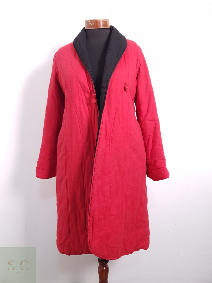 Abrigo Mujer Vintage Reversible Talla XS 2