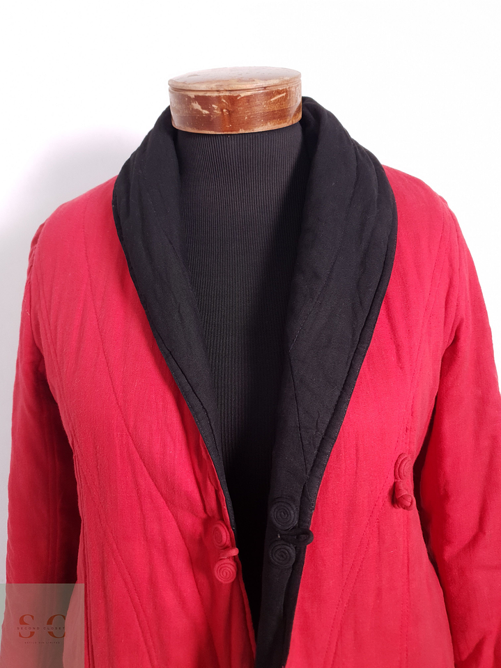 Abrigo Mujer Vintage Reversible Talla XS 7