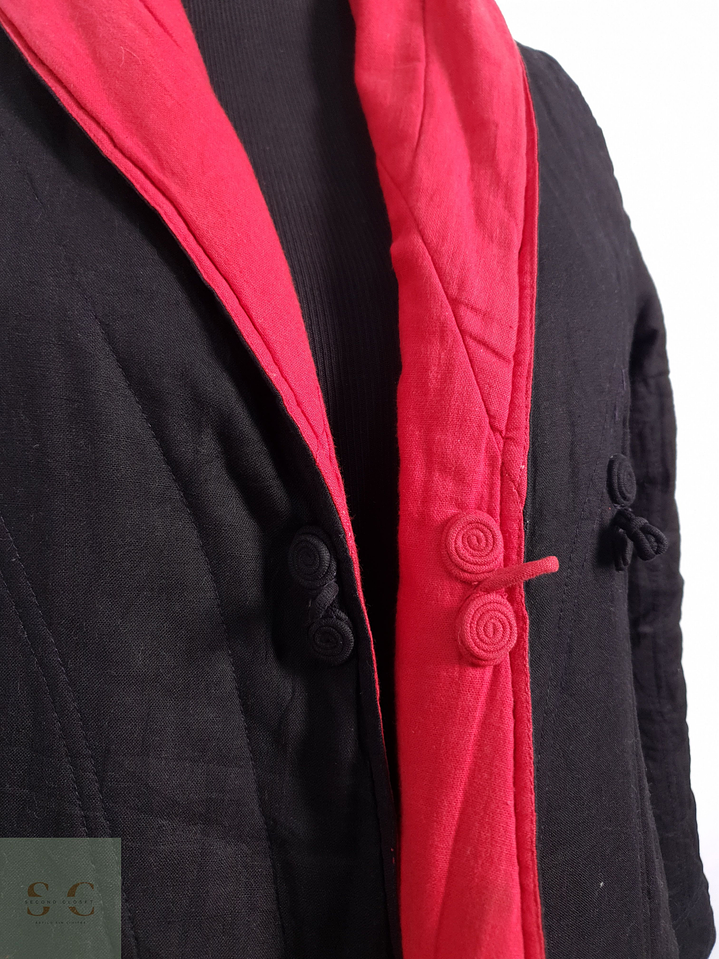 Abrigo Mujer Vintage Reversible Talla XS 9