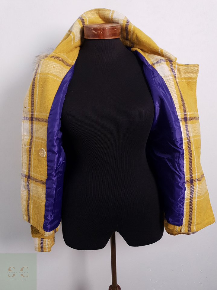 Abrigo Mujer Rue21 Mezcla de Lana Amarillo Talla S 6