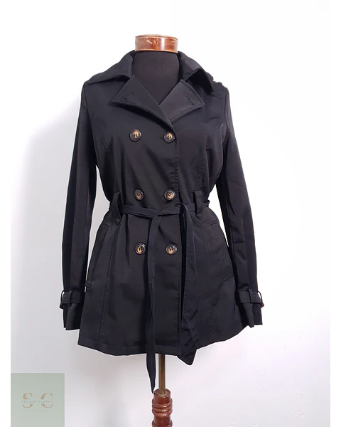 Trench Mujer Haily Negro Talla S