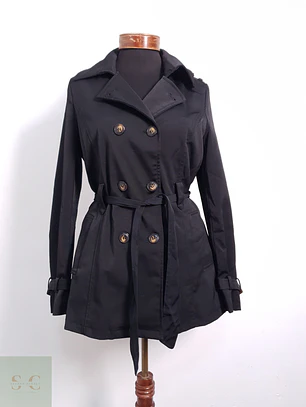 Trench Mujer Haily Negro Talla S