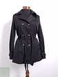 Trench Mujer Haily Negro Talla S - Miniatura 1