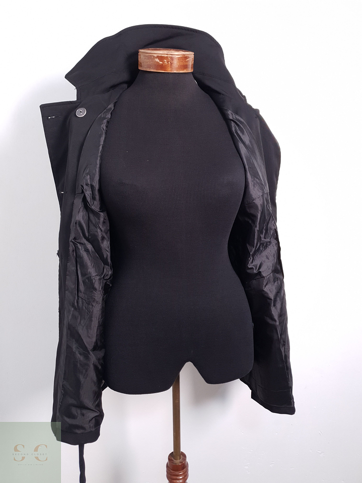 Trench Mujer Haily Negro Talla S 7