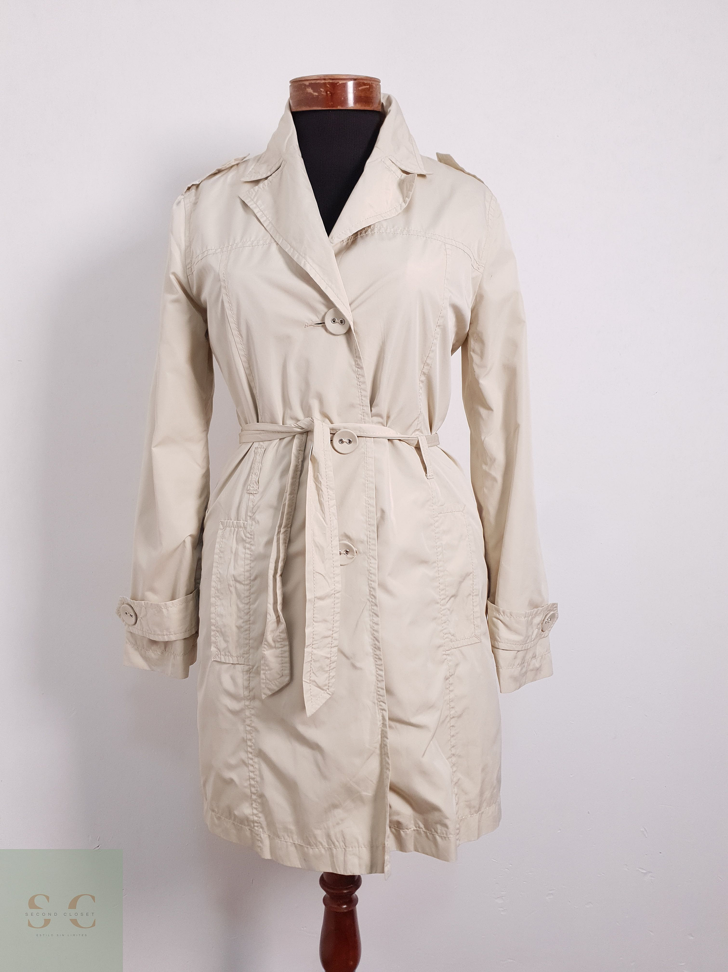 Trench Mujer St. Oliver Beige Talla S 1