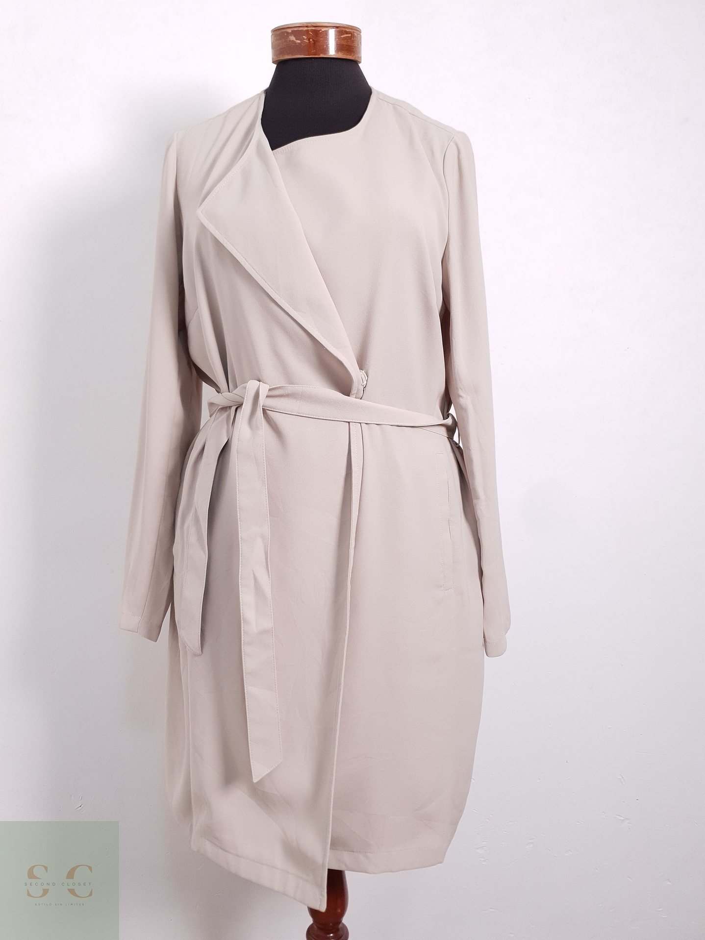 Chaqueta cruzada ligera Mujer Street One Beige Talla S 2