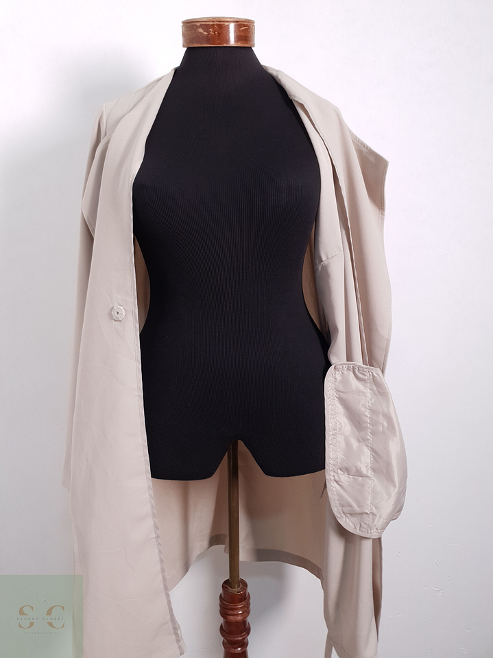 Chaqueta cruzada ligera Mujer Street One Beige Talla S 4