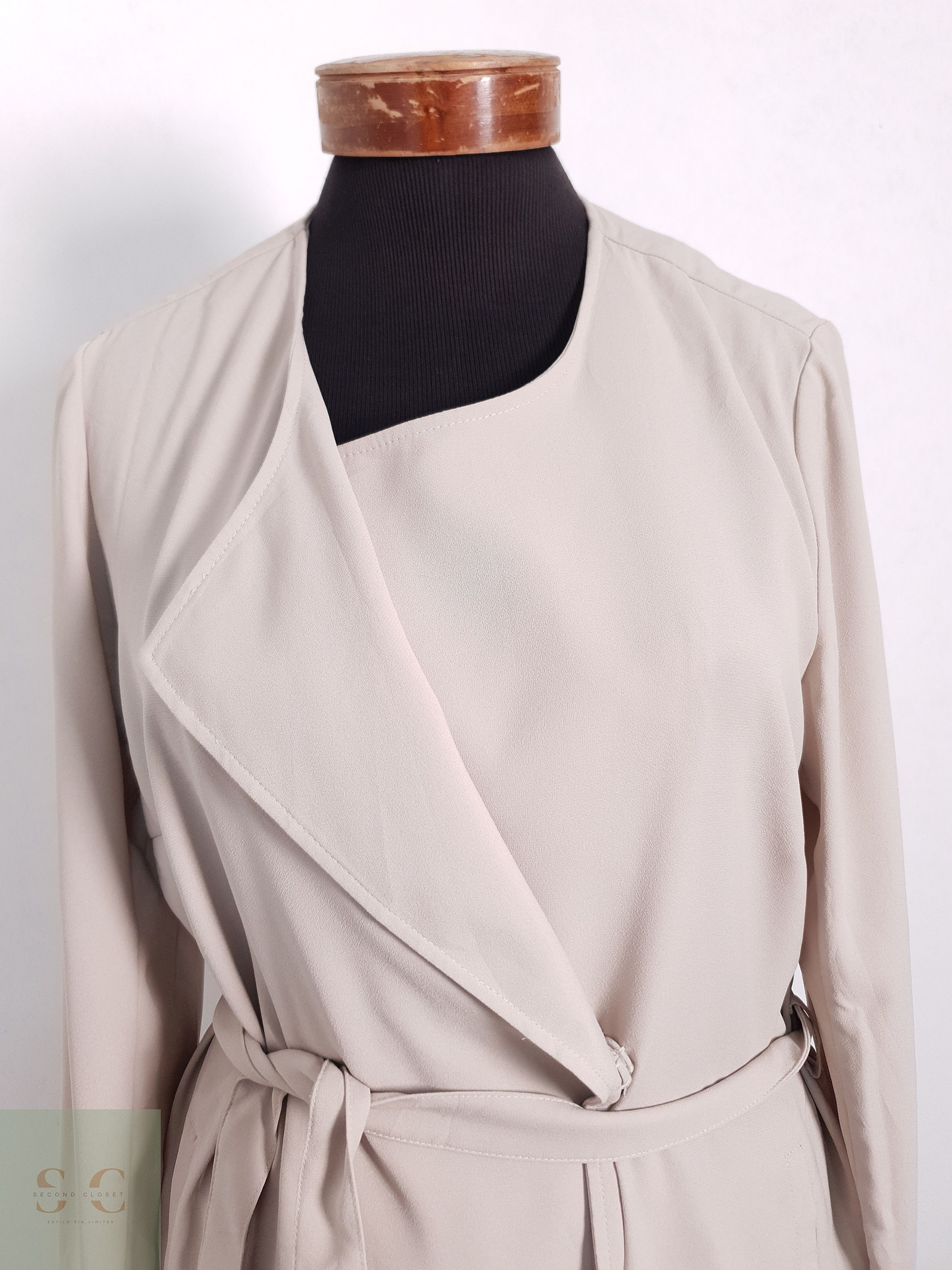 Chaqueta cruzada ligera Mujer Street One Beige Talla S 5