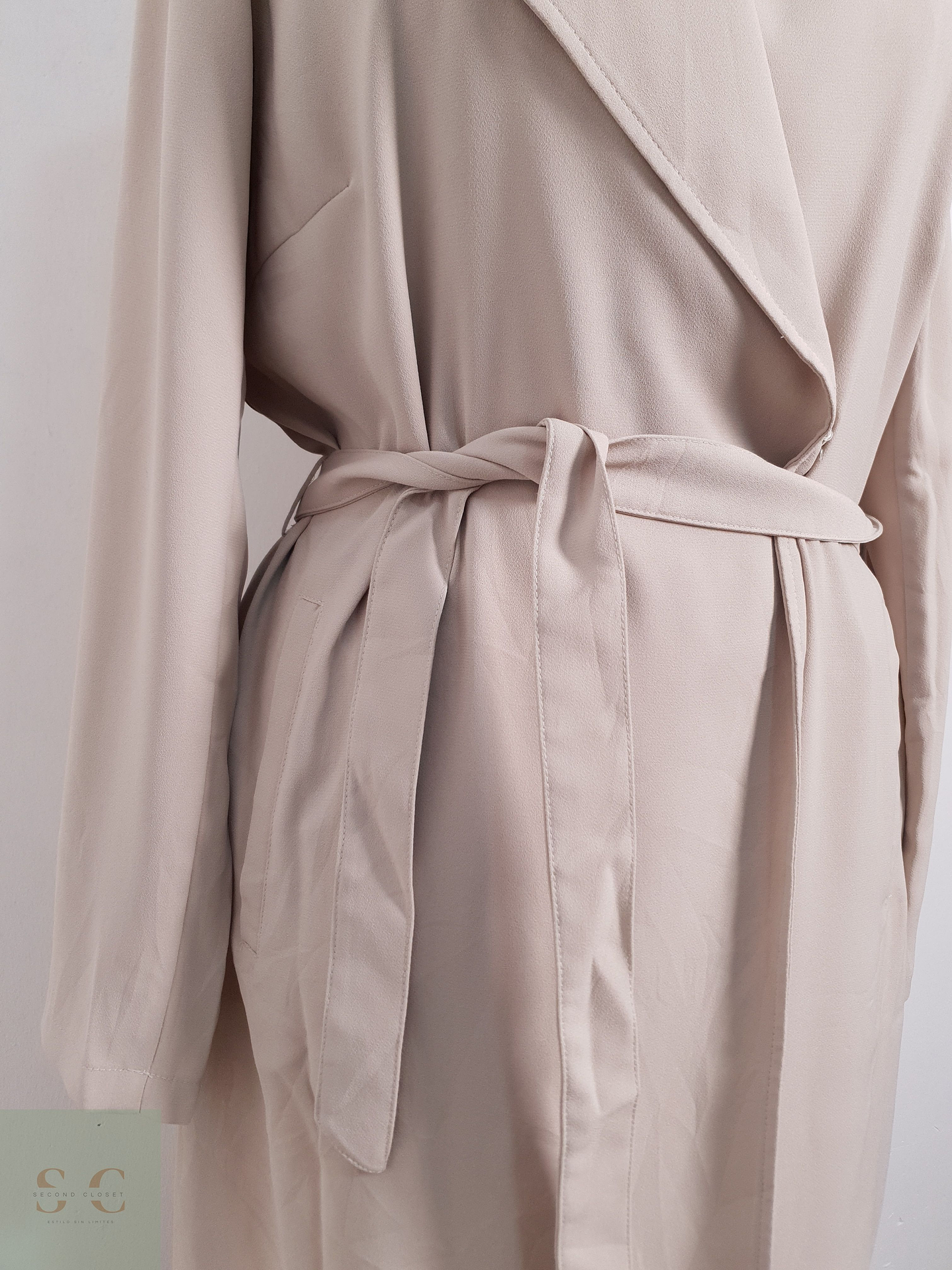 Chaqueta cruzada ligera Mujer Street One Beige Talla S 6