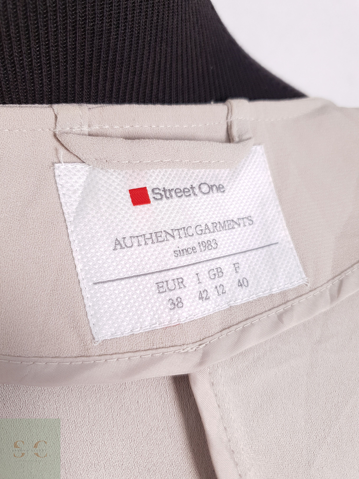 Chaqueta cruzada ligera Mujer Street One Beige Talla S 7