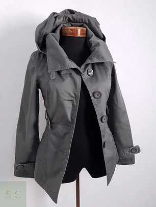 Gabardina Mujer Only Verde Talla XS