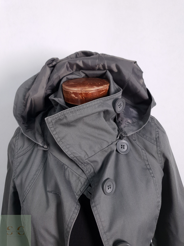 Gabardina Mujer Only Verde Talla XS 4