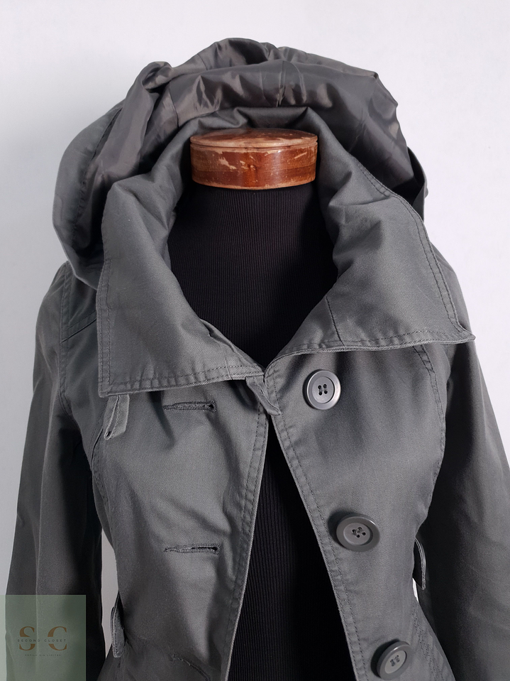 Gabardina Mujer Only Verde Talla XS 5