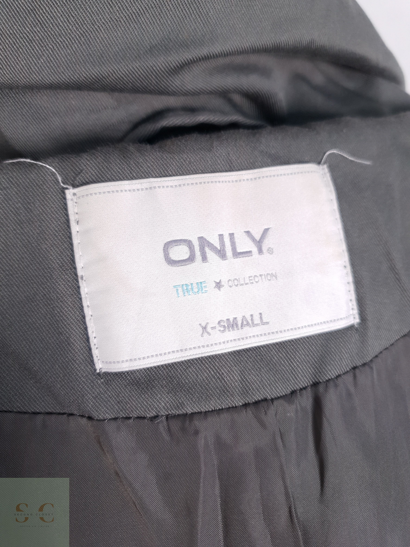 Gabardina Mujer Only Verde Talla XS 6