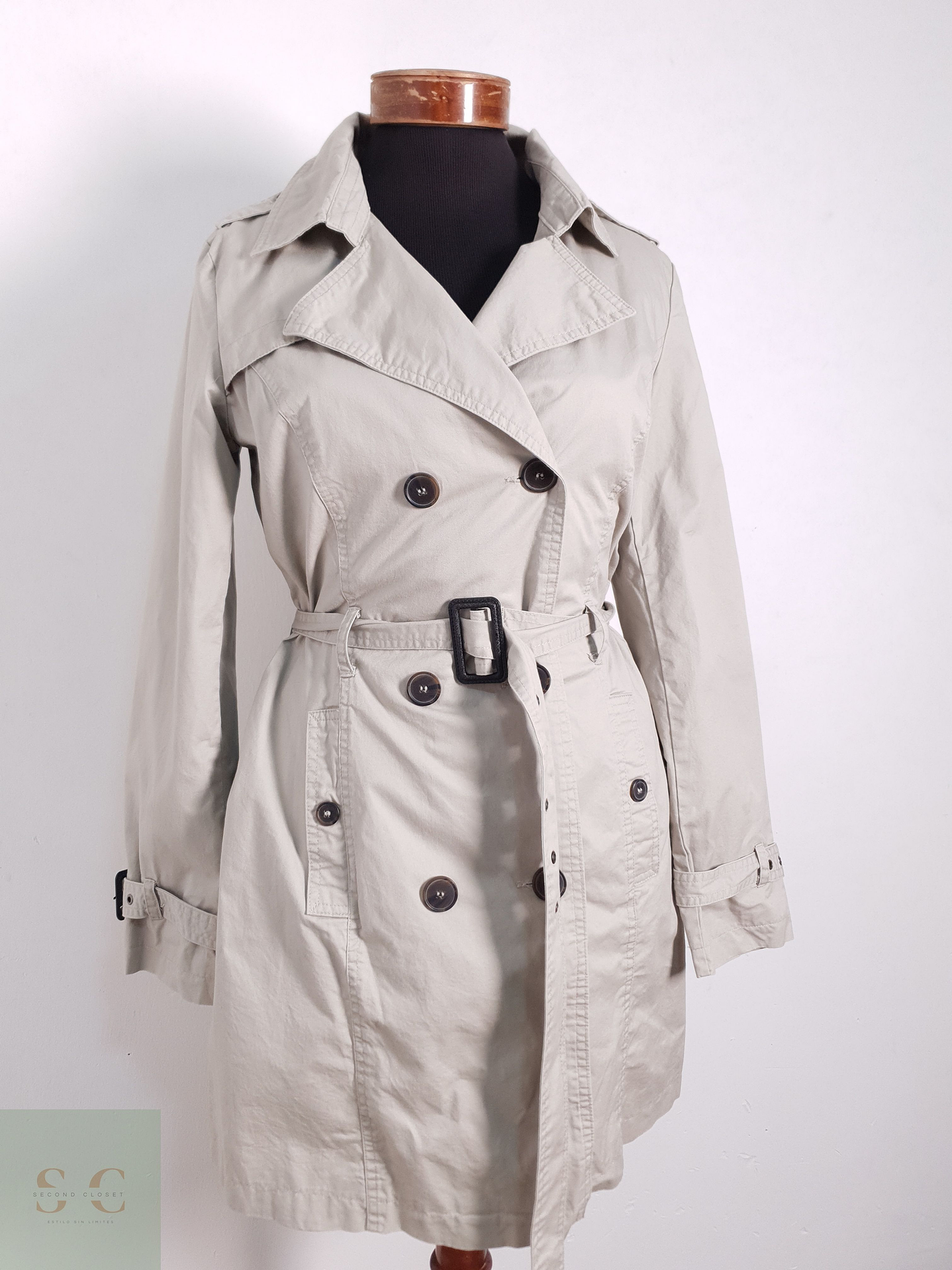 Trench Mujer Esmara Beige Claro Talla S 3