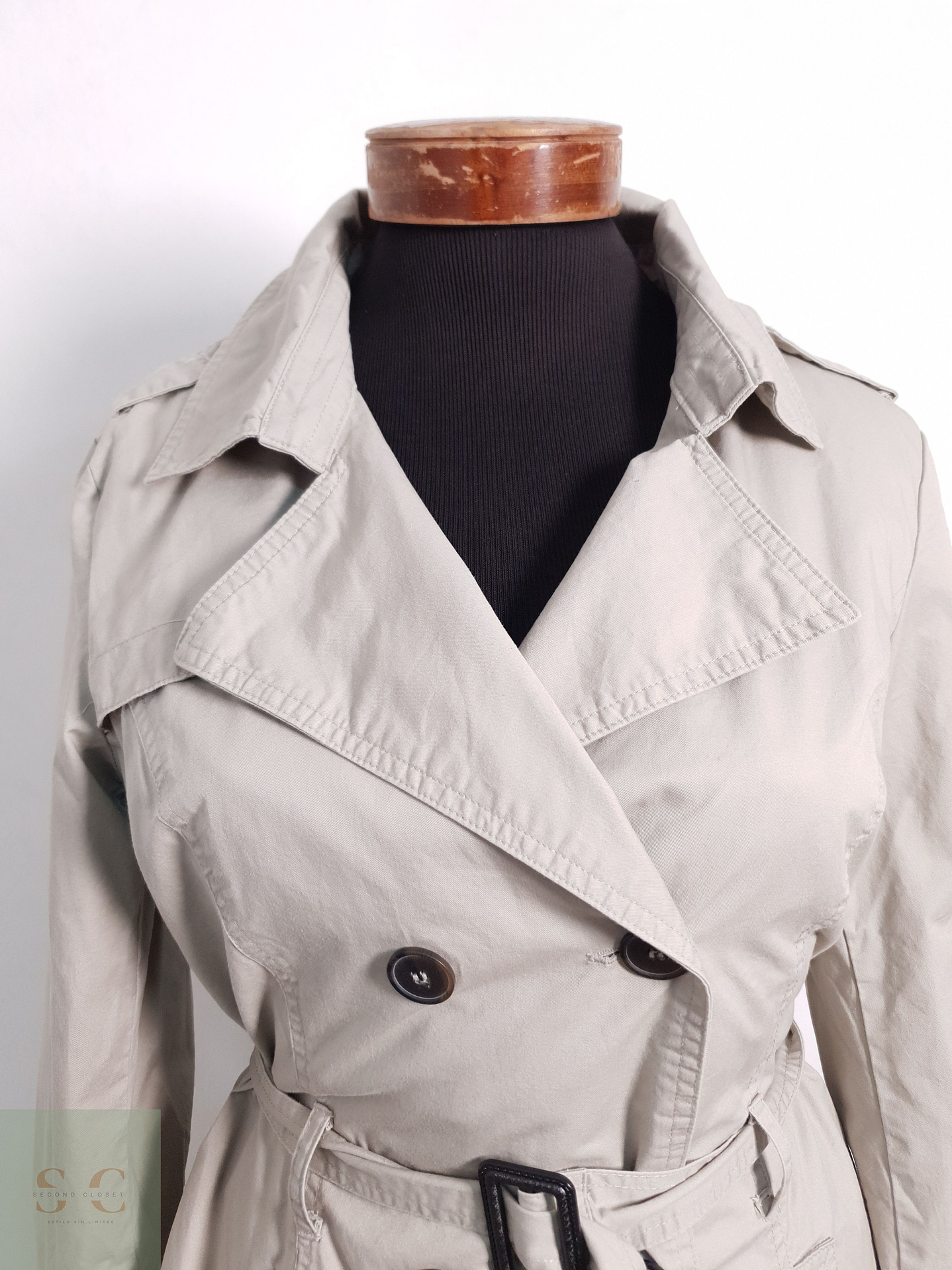 Trench Mujer Esmara Beige Claro Talla S 7