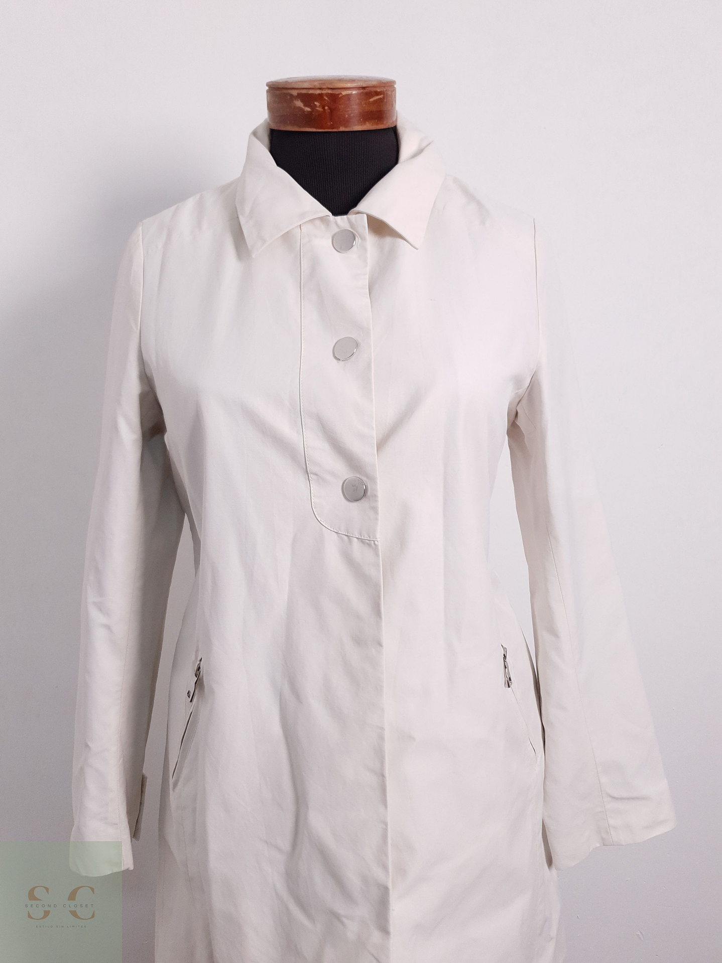 Gabardina Mujer Marie Lund Beige Claro Talla XS 7