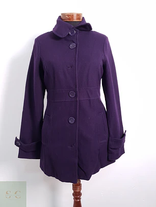 Abrigo Mujer Bershka Violeta Talla S