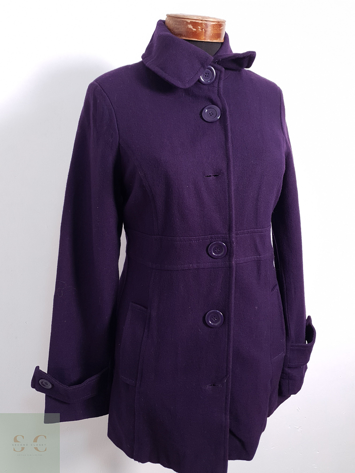 Abrigo Mujer Bershka Violeta Talla S 2