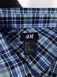 Camisa Hombre H&M Azul Cuadros Talla XL - Miniatura 2