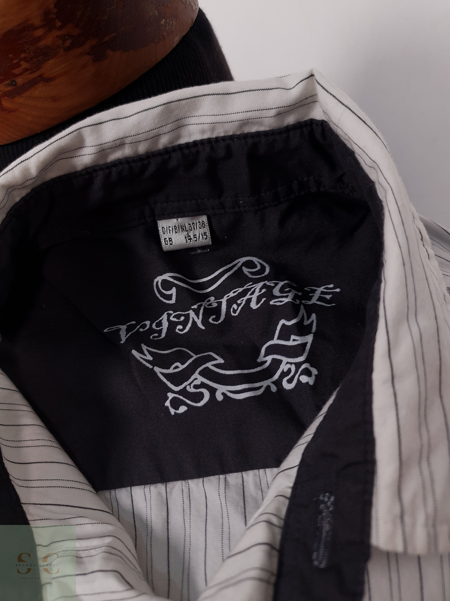 Camisa Hombre Vintage Talla S 2