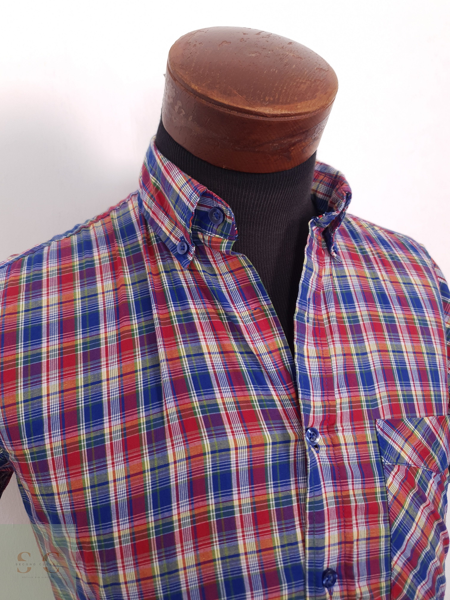 Camisa Hombre Vintage Talla S 2
