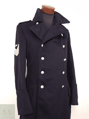 Abrigo Hombre Winterhoff lana Azul Navy Militar Talla M